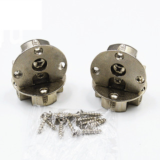 Bản lề gấp Hợp kim kẽm Cốc đôi lên xuống Cửa tủ 180 độ Cướp biển giấu bản lề phẳng Có thể điều chỉnh Phần cứng nội thất