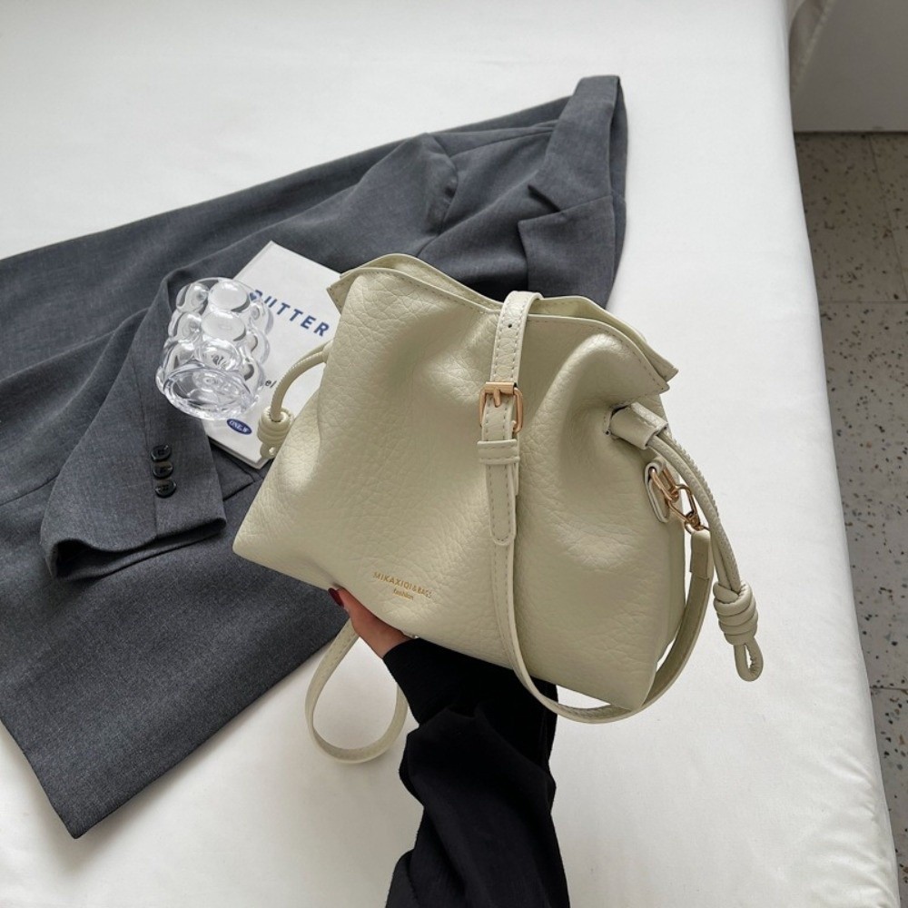 HOBBYIN Slouchy‌ túi đeo vai, túi đeo chéo khóa từ tính, dây rút sang trọng da PU, túi xách nữ đi lại