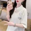Áo thun nữ dáng rộng phong cách Trung Quốc, thời trang mùa hè