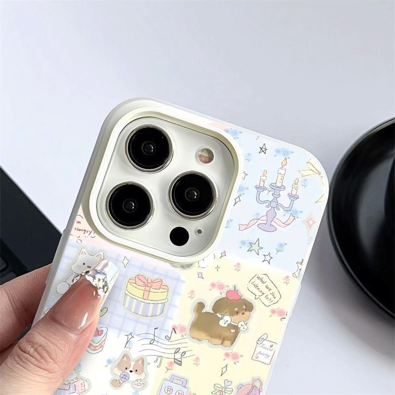 Ngọt ngào em gái graffiti 2 trong 1 cho 1716 15 14promax trường hợp điện thoại 13 Transfer màu 12