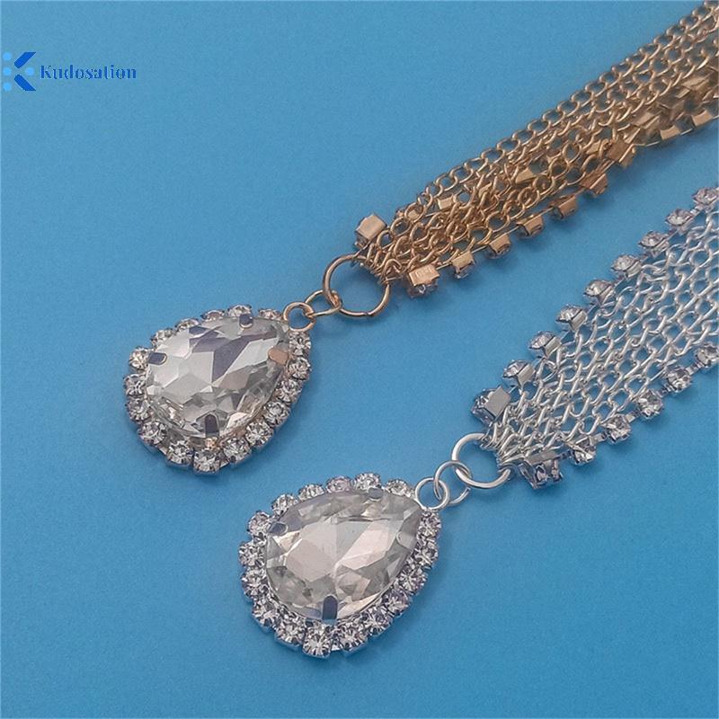 Kudosation Tiara Pha lê Dây Xích Tóc Đẹp