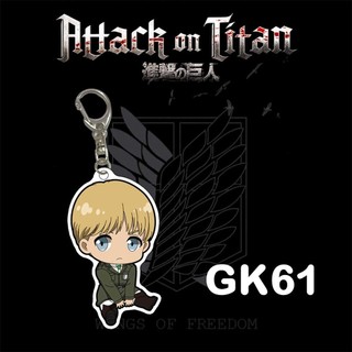 Móc khóa Anime Attack On Titan Levi mikala Eren armin