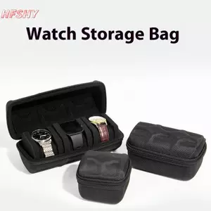 HFSHY Đồng Hồ Di Động Hộp Bảo Quản Chống Nước Dây Kéo Độc Đáo Du Lịch Hộp Đựng EVA Túi Bảo Quản Cho Đồng Hồ Thông Minh Đồng Hồ Đeo Tay Tổ Chức VN