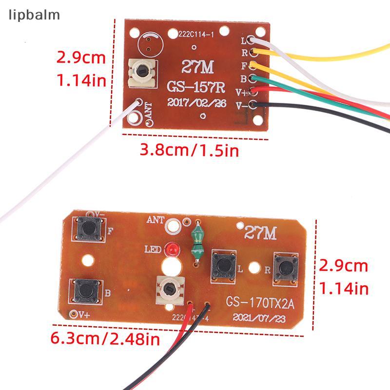 [lipbalm] Bảng điều khiển từ xa RC 4CH Bảng thu phát PCB Phụ kiện xe hơi RC có hệ thống vô tuyến ăng-ten Đẹp