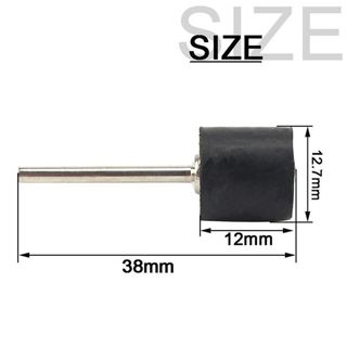 GAIL 10 Cái / bộ Bộ vòng tròn giấy nhám, Mandrels chà nhám 1 / 8 inch cao su, 6.35 / 9.5 / 12.7mm Máy mài trống Rod Dụng cụ mài mòn