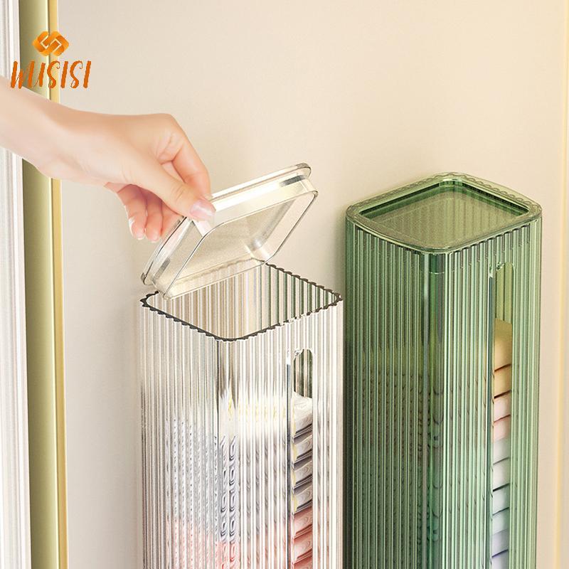 [WUSISI] Hộp sắp xếp lưu trữ cho quần lót Quần lót và Sos, Giá đỡ lưu trữ treo tường, Hộp đựng túi nhựa đựng rác nhà bếp MỚI
