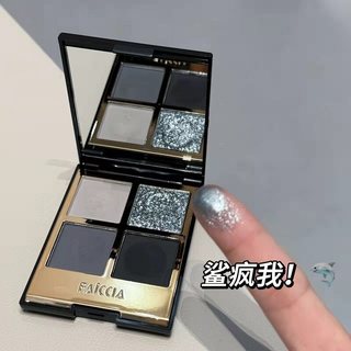 🔥 Bảng Phấn Mắt 🔥 có hàng sẵn 2026 bảng mắt khói cảm hứng Y2K edgy Ngày phụ nữ trang điểm đậm Phong cách châu Âu Và Mỹ ♗FAICCIA Fayi Đen Jasmine Bốn Màu Mắt Bóng Tối Khói Trang Điểm Đất Màu Flash Ngọc Trai♪