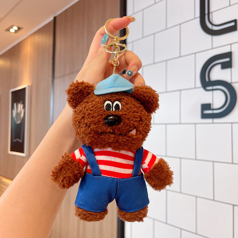 Phong Cách Mới Dress Up Bear Sang Trọng Móc Khóa - Dễ Thương Nhồi Bông Túi Búp Bê Quyến Rũ Mặt Dây Chuyền Móng Vuốt Máy Đồ Chơi Quà Tặng