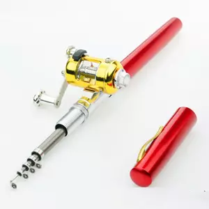 Bộ cần câu mini kèm cuộn dây, phù hợp làm quà tặng cho người yêu thích câu cá