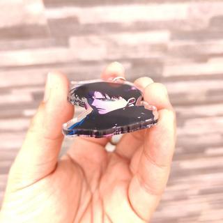 FEELIO - Gantungan Kunci Acrylic 3mm Anime Attack on Titan Shingeki no Kyojin Levi Mikasa Eren Armin GK15 - Attack on