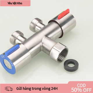 【COD】Van chia nước đa năng inox 304 phi 20mm, sử dụng cho vòi rửa sân, nhà tắm, giường gội, bền bỉ theo thời gian.