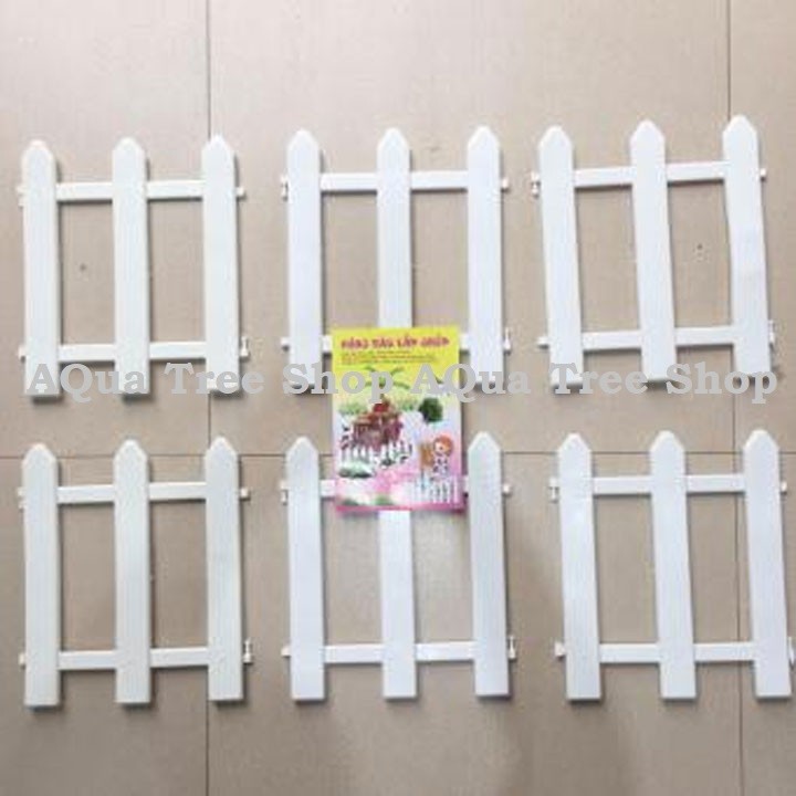 Hàng rào nhựa lắp ghép cao 30cm, 1 bộ 6 miếng ghép lại dài 1.65m