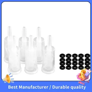Bộ Airlock để lên men, 20 miếng Grommets silicon và 6 miếng Airlock nhựa để bảo quản, ủ rượu, lên men Sauerkraut,
