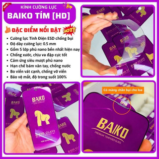 Kính Cường Lực iPhone Baikô Chống Xước Full Màn - iP X/XS/XR/11/12/13/14/15/16/17/Pro/Max/Air