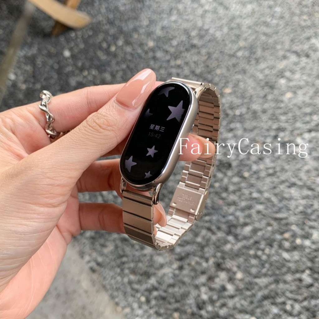 Kim Loại Phổ Biến Cho XIAOMI Band 10 9 8 Dây Đeo Cho Mi Band 8 Vòng Tay Cho Xiaomi Band 7 6 5 4 3 NFC Dây Đeo Tay Phụ Kiện