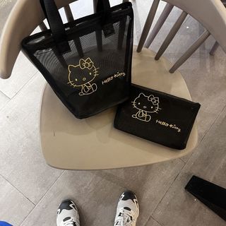 Túi xách Out Baby Mom Mesh Túi xách KT Cat Túi xách tắm chống thấm nước thoáng khí Túi xách tay dung tích lớn