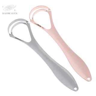 [hatheaven] Dụng cụ cạo lưỡi hai lớp bằng thép không gỉ Dụng cụ làm sạch lưỡi miệng Bàn chải miệng đẹp