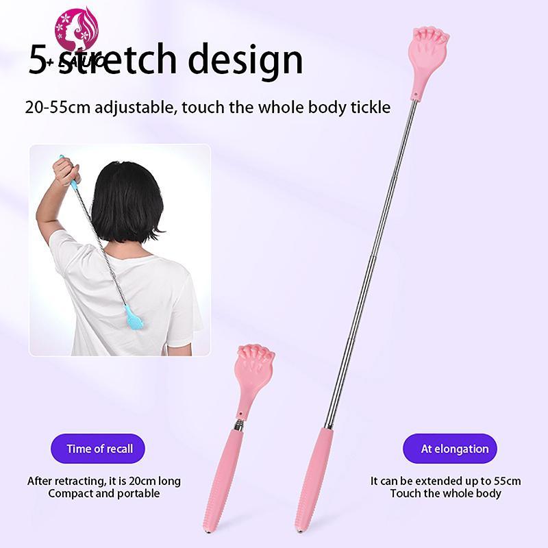 Springevenstar Năm Phần Tay Cầm Kính Thiên Văn Ba Scratcher Cho Itch Máy Mát Xa Ba Cạp Massage Ba Scratcher Giảm Chống Ngứa Dụng Cụ Springevenstar