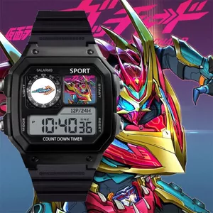 Đồng hồ điện tử sinh viên nam Gothard có đồng hồ báo thức xung quanh quà tặng sinh nhật Kamen Ride