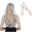 SHUPUN Bandanas Dành Cho Nữ, Khăn Ren Hoa Mỏng Bohemian, Cổ Điển Dễ Thương Có Găng Tay Đầu Tam Giác Khăn Chụp Ảnh