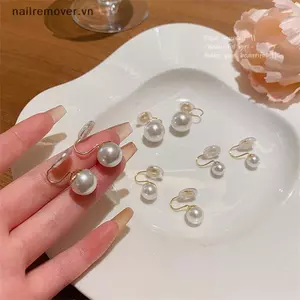 Kẹp Tai Ngọc Trai Không Lỗ Tai, Thiết Kế Đơn Giản và Ngọt Ngào, Phù Hợp Cho Phụ Nữ Thời Trang