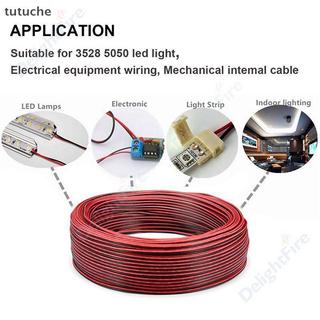 Tutu 10m Cáp LED 2 Pin Dây LED 22AWG 2 Lõi Đỏ Bla Dây Điện VN