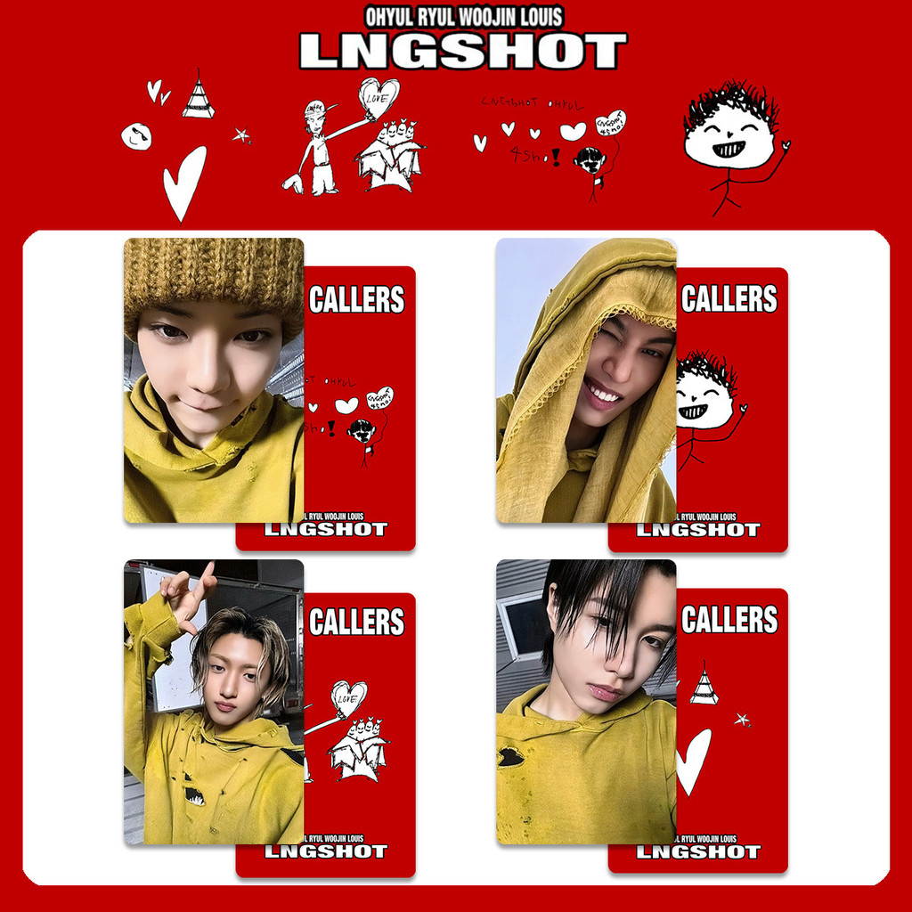 lngshot makestar 予約　特典　トレカ　リュル　ryul 4 LNGSHOT SHOT CALLERS Album Photocards MAKESTAR MUSIC KOREA