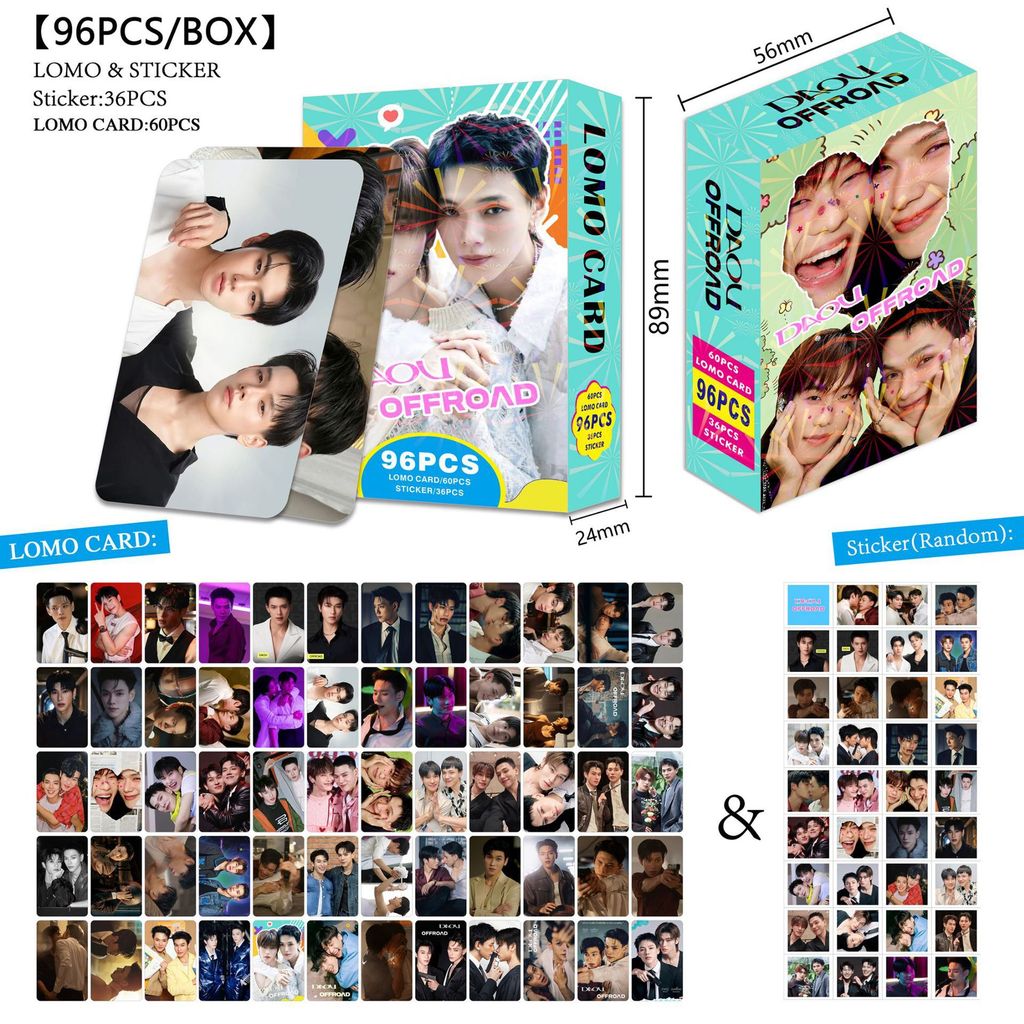 92-96 chiếc Thái Star DAOUOFFROAD GMMTV KengNamping Khemjira Dòng Lomo Cards BrightWin TAYNEW JASP.ER TleFirstone Dán JimmySea Photocards LYKN Bưu thiếp YM