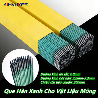 AIMVUKES Que Hàn Xanh 2.0mm Cho Vật Liệu Mỏng,Que Hàn Sắt Mỏng Chất Lượng Cao,Không Lo Thủng Mối,Mối Hàn Mịn Chắc,100pcs