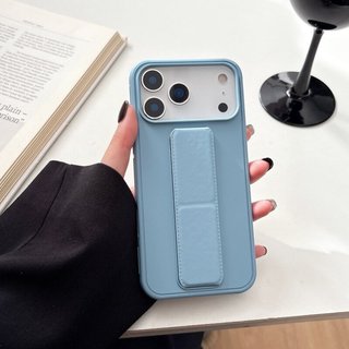 Ốp lưng iPhone kèm giá đỡ kiêm dây đeo tay chống sốc chống vân tay cho iPhone 13 14 15 16 17 Pro Max