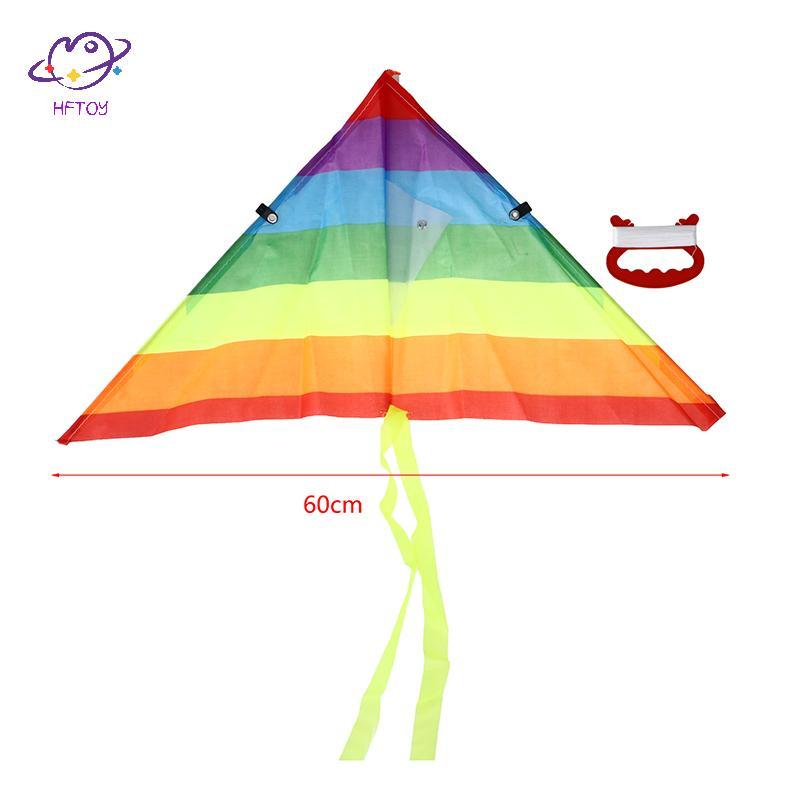 HFTOY Diều Cầu Vồng Với 50M Diều Ngoài Trời Diều Đồ Chơi Trẻ Em Quà Tặng Trẻ Em Đồ Chơi Vải Sân Vườn ~