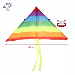 HFTOY Diều Cầu Vồng Với 50M Diều Ngoài Trời Diều Đồ Chơi Trẻ Em Quà Tặng Trẻ Em Đồ Chơi Vải Sân Vườn ~