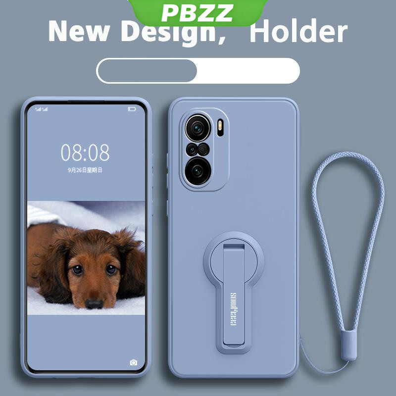 ốp lưng Ốp điện thoại Xiaomi POCO F3 Ốp mềm Ốp chống sốc mịn bảo vệ silicon lỏng thiết kế mới 360 ° với giá đỡ ytxzzj01 đẹp viền vuông cute