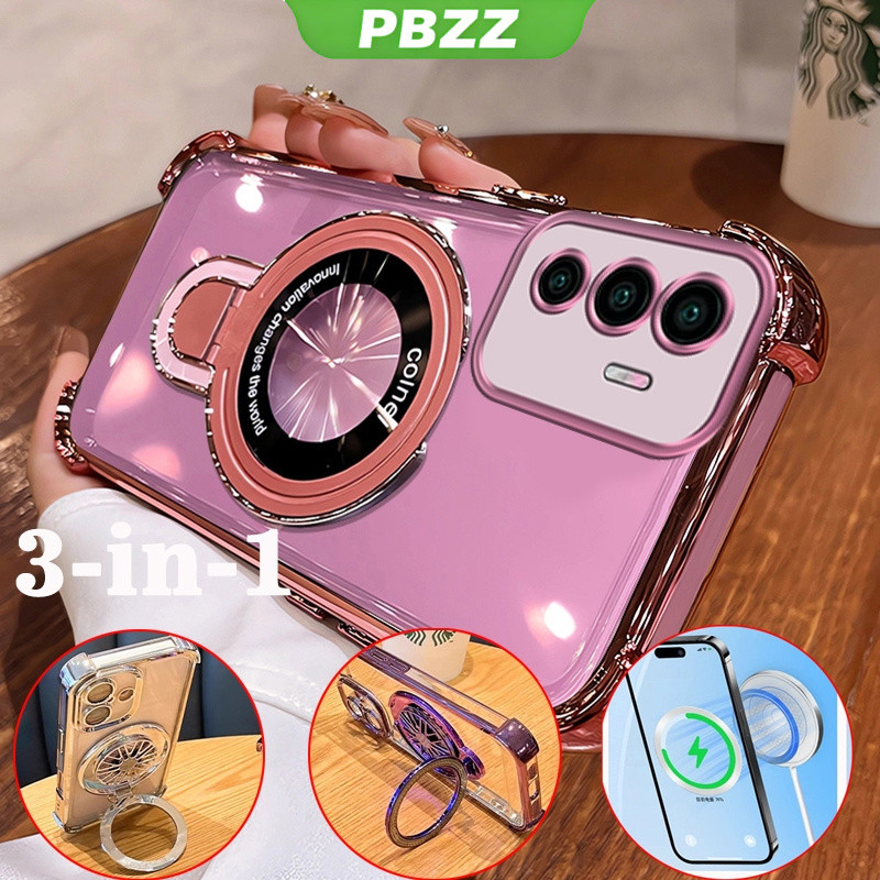 FOR ốp lưng [3 trong 1] Ốp điện thoại cho Vivo V20 Pro V21 V23 v23e 5g Ốp mềm Ốp chống sốc Silicon thiết kế mới mỏng trong suốt 360 ° thẩm mỹ có giá đỡ sjxmszj01