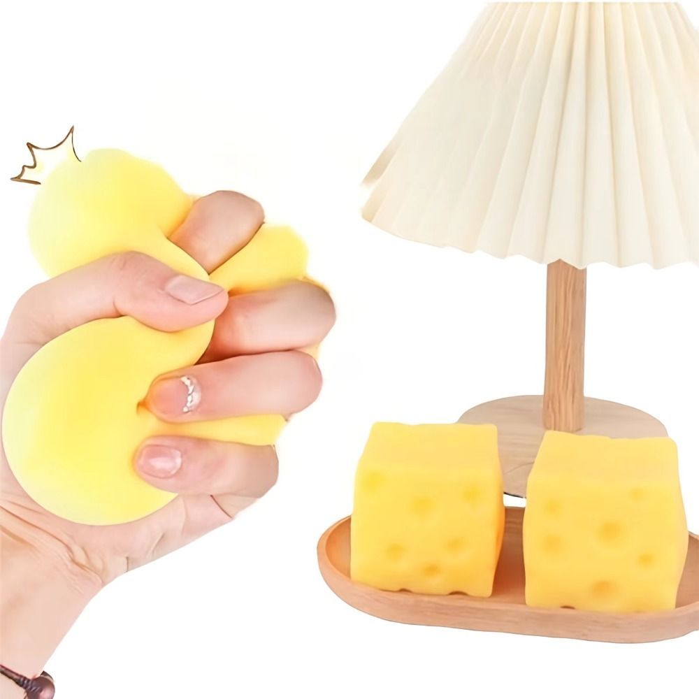 Đồ chơi bóp phô mai ASEGAID, Pinch phô mai phục hồi chậm siêu mềm, Di động kích thước cực lớn Trang trí thoải mái Đồ chơi Fidget phục hồi chậm