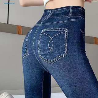 Quần short denim giả jean nữ, co giãn, thoáng khí, dây thắt lưng, thoải mái cho đi xe đạp, chạy bộ