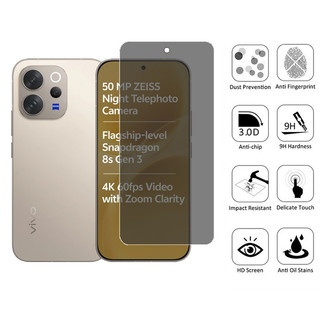 Vivo V70 Elite 5G 1-2 Chiếc Kính Cường Lực Chống Gián Điệp Chất Lượng Cao Bảo Vệ Màn Hình Riêng Tư Cho Vivo V60 V50 V40 V30 Lite 4G 5G Kính Chống Va Đập Bảo Vệ Phim Chống peeping