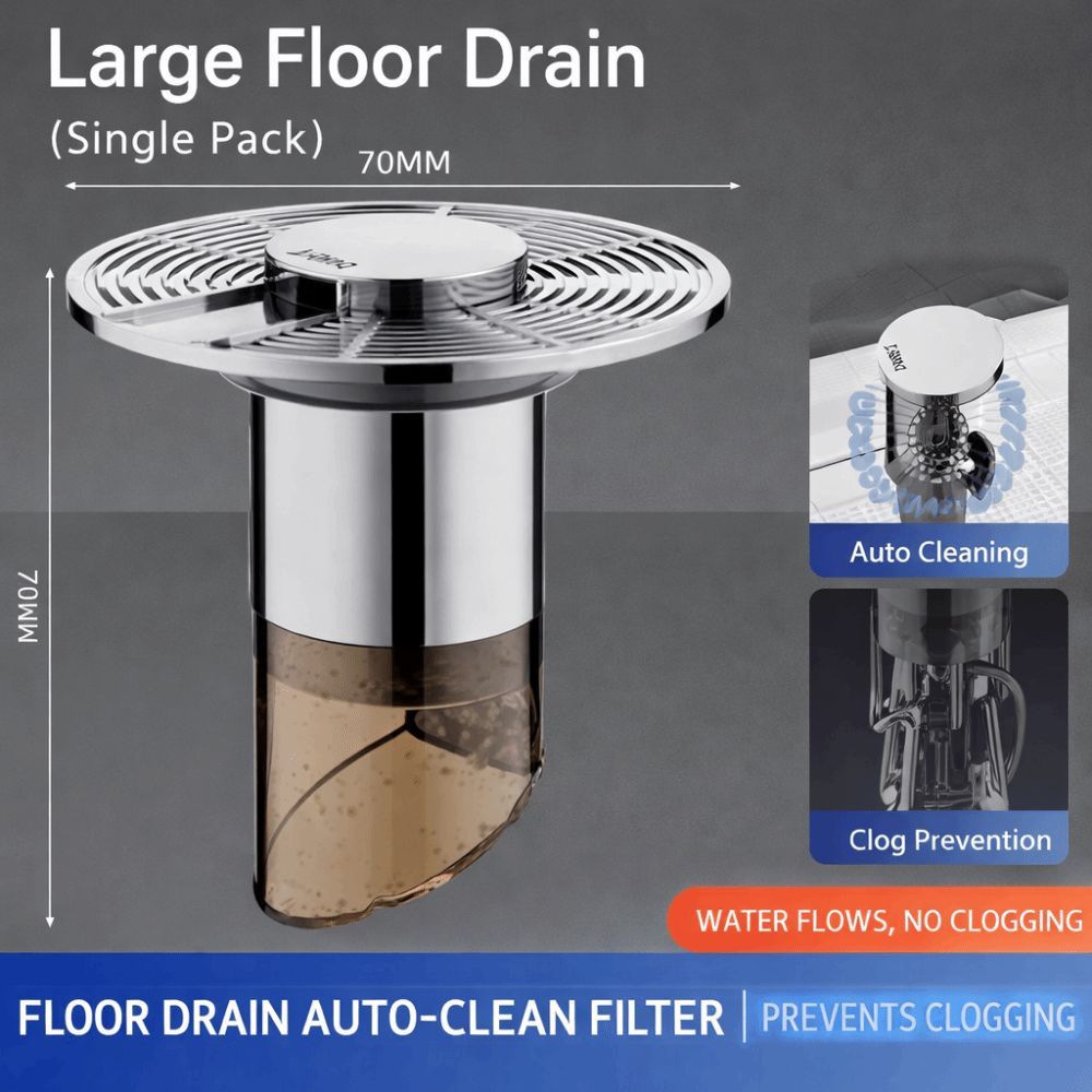 Lưới lọc thoát nước sàn FLAZEA, Lõi thoát nước sàn chống tắc nghẽn, Nút chặn vòi hoa sen đa năng tự thoát nước cho phòng tắm gia đình