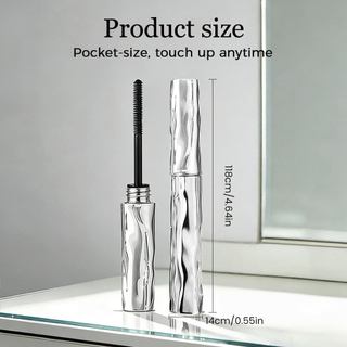 Mascara chống thấm nước với cây đũa phép kim loại Làm tăng độ dài nhanh khô Trang điểm mi để uốn tóc và sử dụng hàng ngày