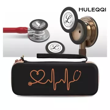Ống nghe HULEQI, Hộp lưu trữ EVA đa chức năng, Hộp đựng du lịch cứng chống sốc di động cho Littmann Classic III