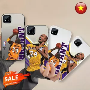 Tương thích với Ốp điện thoại chống sốc cứng IMD Kobe Bryant Matte cho Realme C20 C20A C11 2021 IMD Kobe Bryant