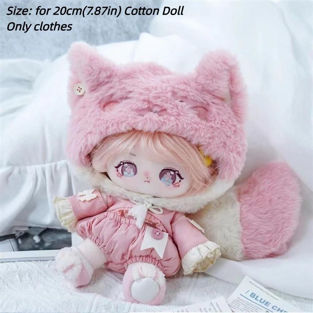 Flazea Trang phục búp bê sang trọng Kpop, Quần áo đẹp dễ thương cho búp bê Cotton 20cm, Đầm JK thời trang chất lượng cao