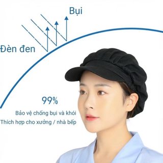 【COD】Mũ lưới làm việc nhà xưởng chuyên dụng cho ngành thực phẩm, may tinh tế, giặt sạch dễ dàng tái sử dụng.