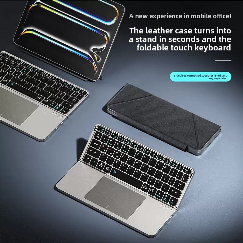 Bàn phím di động có thể gập lại Bluetooth không dây