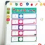 PPY Kids Lập kế hoạch lịch trình hàng ngày Bảng nhiệm vụ hàng ngày Công cụ lập kế hoạch tường với thiết kế hoạt hình vui nhộn để quản lý thời gian Mục tiêu học tập