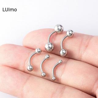 Trang sức cơ thể LUImo - Bộ 5 vòng thép không gỉ cho lông mày, rốn và khuyên tai, size 16G