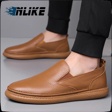 Nam Giày Thường Ngày Mới Nhập Khẩu Da Giày Nam Giày Thời Trang Loafer Da Thật Nam Loafer Thoáng Khí Cổ Điển Đẹp Trai Nam Giày Da Thật