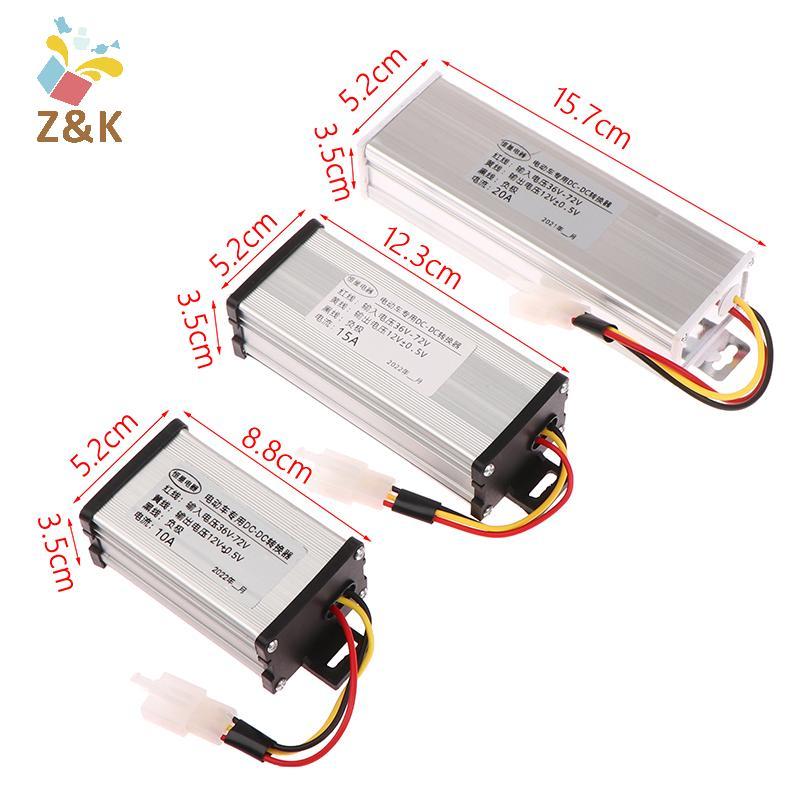 ZK 36 / 48 / 60 / 72V sang 12V 10A 15A 20A 180W Bộ Chuyển Đổi Xe Điện Biến Áp Điện VN