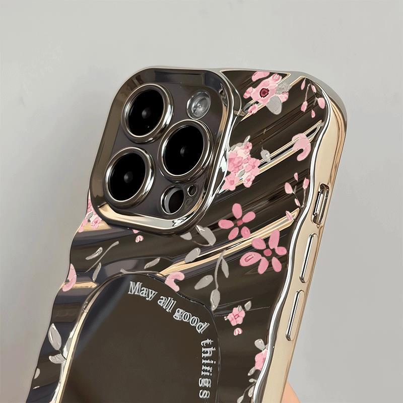 Hồng đầy đủ màn hình chiffon phù hợp với 17/16pronax/14Promax gương 13/12pro mới 7/8plus