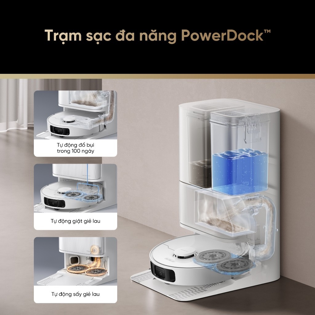 Robot hút bụi lau sàn Dreame D20 Ultra - Bản Quốc Tế - Bảo Hành 24 Tháng - SIDEAL SIA